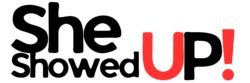 she showed up logo horizontal